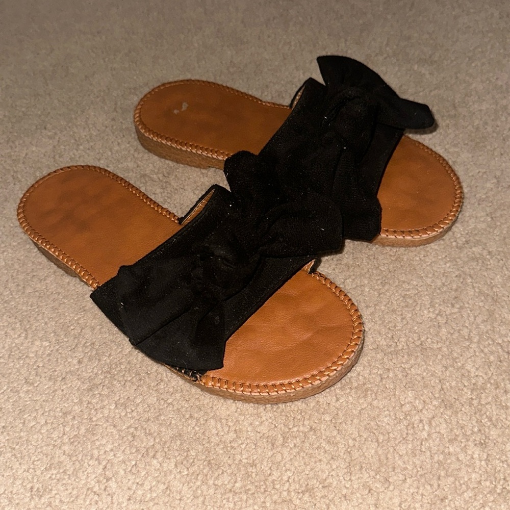 shein bow flats
